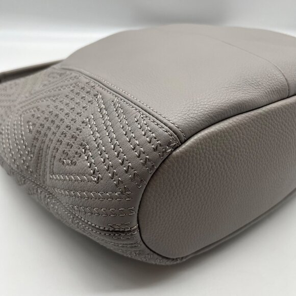 The Sak Gray Leather Sequoia Shoulder Bag - Picture 9 of 10